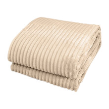 UHUYA Fleece Blanket Beige 39.37 x 59.06 Inch