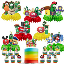 Décorations de fête VeggieTales, centres de table en nid d'abeille (6 pièces)