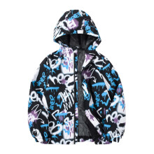 Kinderjacke mit Dinosaurier-Print, langärmlig, Jugend-Oberbekleidung