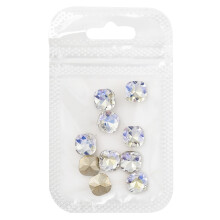 Strass pour ongles colorés à pointe fine, 10 pièces