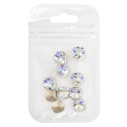 Strass pour ongles colorés à pointe fine, 10 pièces