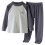 Completo intimo termico per bambini in cotone grigio, 6-7 anni 1