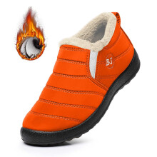 Men's Winter Snow Boots Orange Size 6