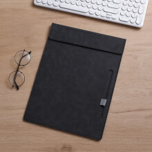 Cartella portadocumenti magnetica formato A4 con blocco per appunti, ideale per la scrivania.
