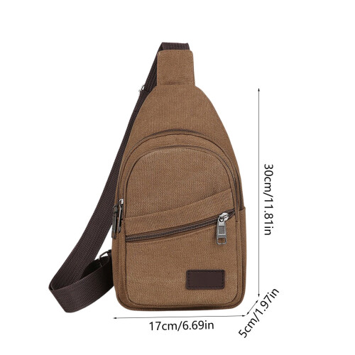 Σακίδιο πλάτης crossbody από καμβά για άνδρες και γυναίκες 1