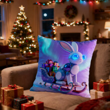 Weihnachtskissenbezug aus Samt, 45 x 45 cm