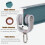 Barre de douche flexible, système de rail double au plafond, 180 cm 3