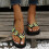 Women's Orthotic Flip Flops Green Size 8.5 8