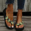 Women's Orthotic Flip Flops Green Size 8.5 6
