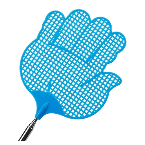 Extendable Fly Swatter Stainless Steel with Rubber Handle 3 2