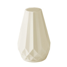 Vase en plastique vert imitation émail 20,5 x 9,5 x 6,5 cm