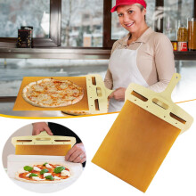 Spatule à pizza coulissante 56 x 36 cm, antiadhésive, avec poignée