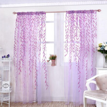 Voilegardin Blommönster 100x270cm