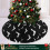 Saia para árvore de Halloween com estampa de morcego preto, 120 cm (47,2 polegadas) 6