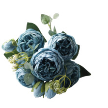 Bouquet di peonie artificiali in seta per uno stile rustico boho