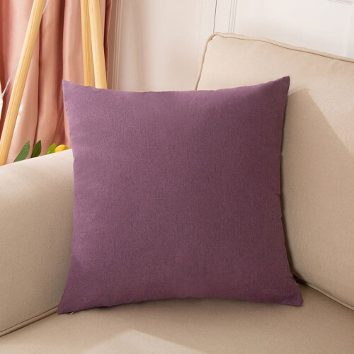 Set di 2 federe quadrate viola 20x20 pollici