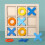 Ξύλινο σετ παιχνιδιών Tic Tac Toe Φορητό μίνι ταμπλό ταξιδιού 1