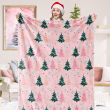Couverture en flanelle duveteuse rose à motif flamant rose 152 x 127 cm