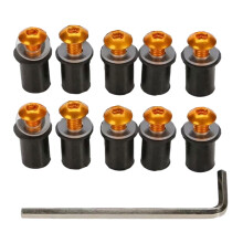 Motorbike Windscreen Screw Set Aluminum M5x16mm