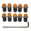 Motorcycle Windscreen Screw Set Aluminum M5x16mm 1