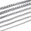 Colar com corrente de trigo em aço inoxidável 316L, 4mm, 26 polegadas (66 cm). 2