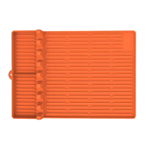 Grill Accessories Mat Orange for Safe Cooking 1 Piece