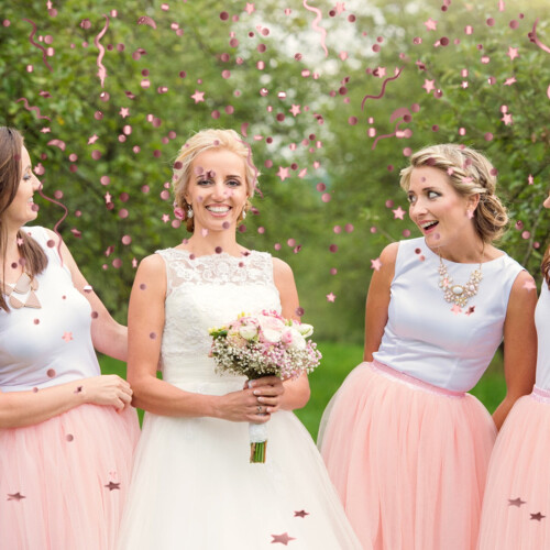 Pneumatic Confetti Cannon Pink 1pc