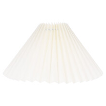 Lampe de table MUSEYA avec abat-jour plissé, beige, 1 pièce