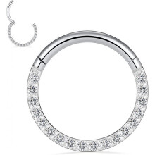 anneau de nez en titane avec micro-oxyde de zirconium