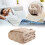 Fleece Throw Blanket Brown 51.2x61 in 1