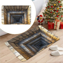 Tapis antidérapant à effet d'optique 3D (60 x 40 cm)