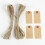 Manila Paper Tags with String 100 pcs 2 3/4" x 1 3/8" 3