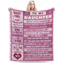 Couverture pour fille 152 x 127 cm – Cadeau d'anniversaire ou de remise de diplôme