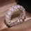 Cocktail Ring for Women with Large CZ Stone Brass Core 1