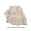 Beige Fleece Throw Blanket Lightweight Soft Microfiber 2