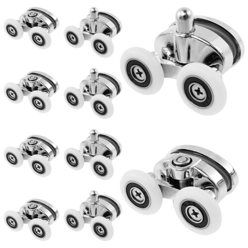 Quiet Shower Door Rollers Top and Bottom 10PCS