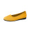 Γυναικεία φλατ παπούτσια εργασίας με slip-on, αναπνεύσιμο διχτυωτό ύφασμα, κίτρινο 1