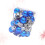 Christmas Tree Ball Ornaments Blue Round 24 pcs 6