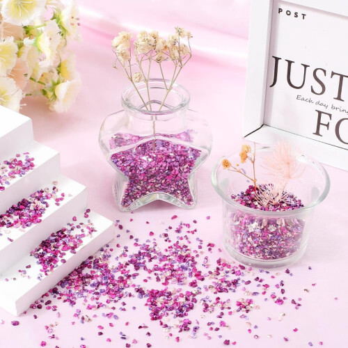 Crushed Crystal Glitter Chips 5-Color 150g 2