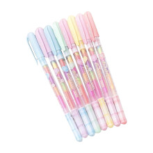 Regenbogen-Pastell-Textmarker mit Kappe (1 Stück)