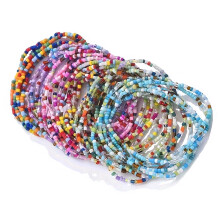 30 stuks kleurrijke armbanden handketting glazen-Kleur