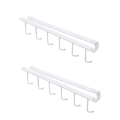 Overdoor Kitchen Utensils Organizer Rack White 1