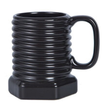 Mug en céramique avec anse, grand format 35 cl, couleur chaude