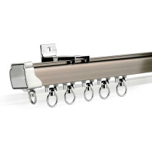 Rail de plafond en aluminium pour rideaux, utilisé dans les cloisons, les camping-cars et les douches.