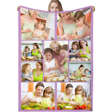 Couverture photo personnalisée pour adultes 150 x 200 cm