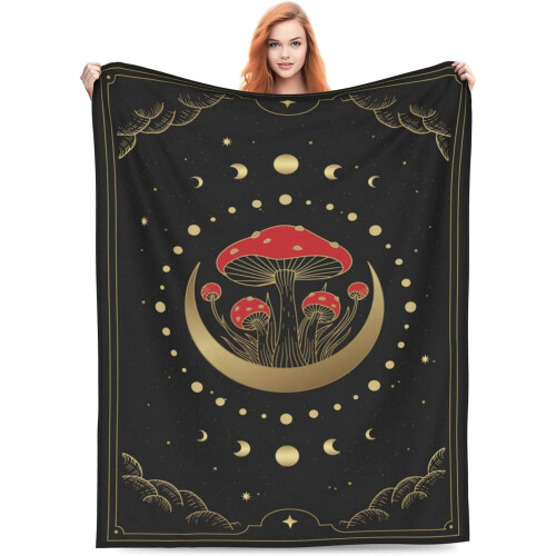 Κουβέρτα Φανέλας Mushroom Moon Alchemy 80x60 εκ.
