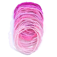 Chique glazen kralenarmbandenset 30-delige-Roze