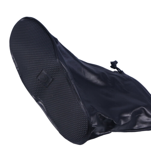 Shoe Covers Black Elastic Drawstring 1 Pair 2