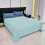 Drap plat en coton vert uni 450 fils/cm² (3 pièces) 5