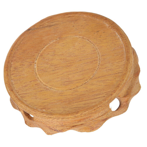 Wooden Teapot Base Round Display Stand 1 Piece 2